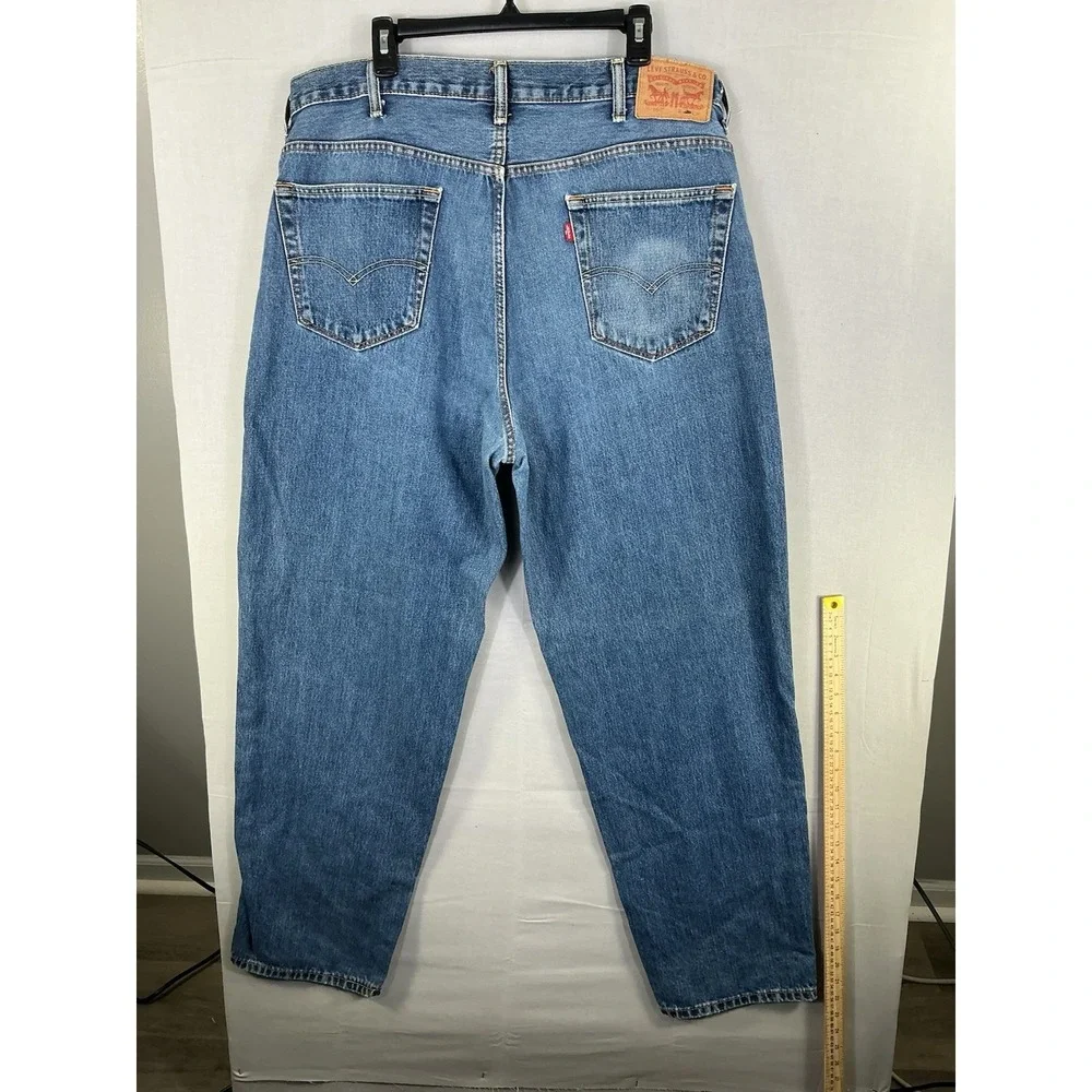 Levi's 505 Regular Fit Straight Leg Blue Jeans Men's Size 40x34 Denim